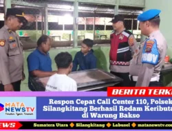 Respon Cepat Call Center 110, Polsek Silangkitang Berhasil Redam Keributan di Warung Bakso