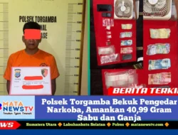 Polsek Torgamba Bekuk Pengedar Narkoba, Amankan 40,99 Gram Sabu dan Ganja