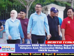 Lapangan SBBK Jadi Ruang Publik Kebanggaan, Bupati Fery Sahputra Ajak Warga Hidup Sehat dan UMKM Tumbuh