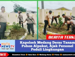 Kapolsek Medang Deras Tanam Pohon Alpukat, Ajak Personel Peduli Lingkungan
