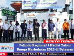 Pelindo Regional 1 Hadiri Tabur Bunga Harhubnas 2025 di Belawan