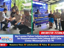 Sat Lantas Polres Labuhanbatu Anjangsana ke Purnawirawan Polri Jelang HUT Lalu Lintas Bhayangkara ke-70