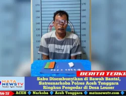 Sabu Disembunyikan di Bawah Bantal, Satresnarkoba Polres Aceh Tenggara Ringkus Pengedar di Desa Leuser