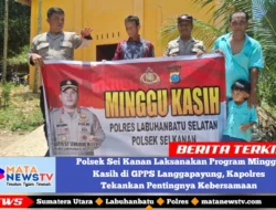 Polsek Sei Kanan Laksanakan Program Minggu Kasih di GPPS Langgapayung, Kapolres Tekankan Pentingnya Kebersamaan