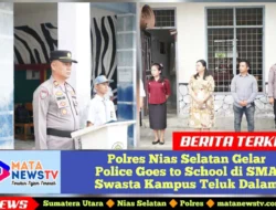 Polres Nias Selatan Gelar Police Goes to School di SMA Swasta Kampus Teluk Dalam