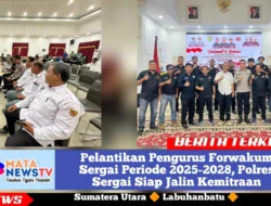 Pelantikan Pengurus Forwakum Sergai Periode 2025-2028, Polres Sergai Siap Jalin Kemitraan