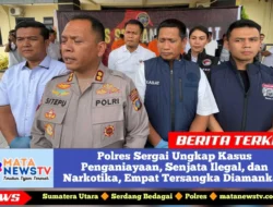 Polres Sergai Ungkap Kasus Penganiayaan, Senjata Ilegal, dan Narkotika, Empat Tersangka Diamankan