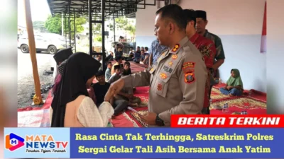 Rasa Cinta Tak Terhingga, Satreskrim Polres Sergai Gelar Tali Asih Bersama Anak Yatim