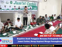 Kapolres Aceh Tenggara Bersama Forkopimda Gelar Jumat Curhat, Serap Aspirasi Warga Penungkunen