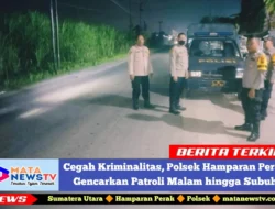 Cegah Kriminalitas, Polsek Hamparan Perak Gencarkan Patroli Malam hingga Subuh