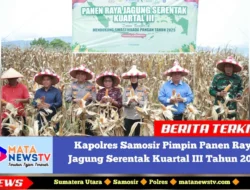 Panen Raya Jagung dan Gerakan Pangan Murah Polri di Samosir