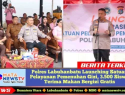 Polres Labuhanbatu Launching Satuan Pelayanan Pemenuhan Gizi, 3.500 Siswa Terima Makan Bergizi Gratis