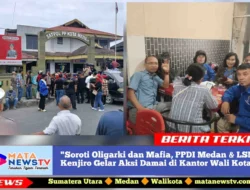 “Soroti Oligarki dan Mafia, PPDI Medan & LSM Kenjiro Gelar Aksi Damai di Kantor Wali Kota”