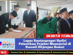 Lapas Rantauprapat Hadiri Pelantikan Pejabat Manajerial di Kanwil Ditjenpas Sumut_