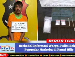 Berbekal Informasi Warga, Polisi Bekuk Pengedar Narkoba di Panai Hilir