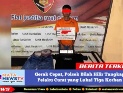 Gerak Cepat, Polsek Bilah Hilir Tangkap Pelaku Curat yang Lukai Tiga Korban