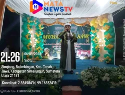 Polsek Tanah Jawa Buktikan Negara Hadir di Tengah Masyarakat Lewat Pengamanan Maulid Nabi