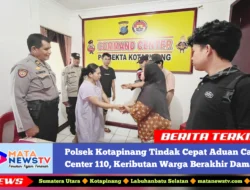 Polsek Kotapinang Tindak Cepat Aduan Call Center 110, Keributan Warga Berakhir Damai