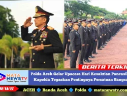 Polda Aceh Gelar Upacara Hari Kesaktian Pancasila, Kapolda Tegaskan Pentingnya Persatuan Bangsa