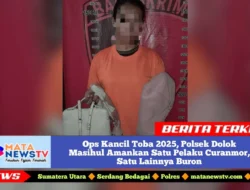 Ops Kancil Toba 2025, Polsek Dolok Masihul Amankan Satu Pelaku Curanmor, Satu Lainnya Buron