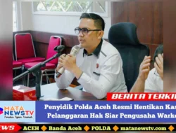 Penyidik Polda Aceh Resmi Hentikan Kasus Pelanggaran Hak Siar Pengusaha Warkop