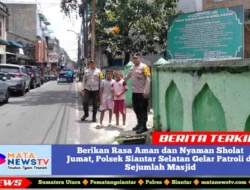 Berikan Rasa Aman dan Nyaman Sholat Jumat, Polsek Siantar Selatan Gelar Patroli di Sejumlah Masjid