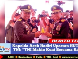 Kapolda Aceh Hadiri Upacara HUT ke-80 TNI: “TNI Makin Kuat Bersama Rakyat”