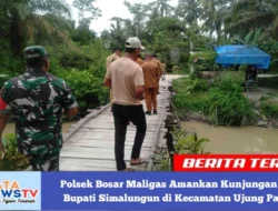 Polsek Bosar Maligas Amankan Kunjungan Kerja Bupati Simalungun di Kecamatan Ujung Padang