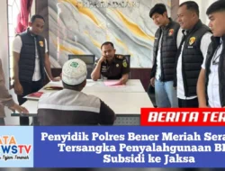 Penyidik Polres Bener Meriah Serahkan Tersangka Penyalahgunaan BBM Subsidi ke Jaksa