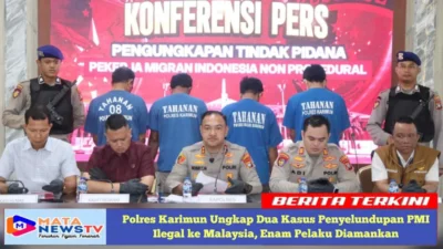 Polres Karimun Ungkap Dua Kasus Penyelundupan PMI Ilegal ke Malaysia, Enam Pelaku Diamankan