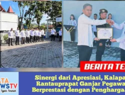 Sinergi dari Apresiasi, Kalapas Rantauprapat Ganjar Pegawai Berprestasi dengan Penghargaan