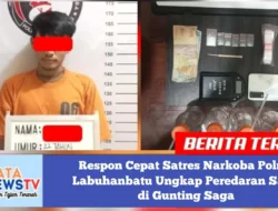 Respon Cepat Satres Narkoba Polres Labuhanbatu Ungkap Peredaran Sabu di Gunting Saga