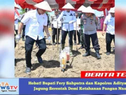 Hebat! Bupati Fery Sahputra dan Kapolres Aditya Tanam Jagung Serentak Demi Ketahanan Pangan Nasional