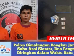 Polres Simalungun Bongkar Jaringan Sabu Asal Siantar, Dua Pengedar Diringkus dalam Waktu Satu Jam
