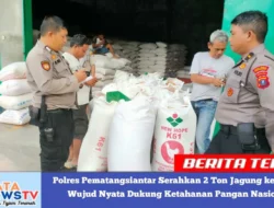 Polres Pematangsiantar Serahkan 2 Ton Jagung ke Bulog, Wujud Nyata Dukung Ketahanan Pangan Nasional