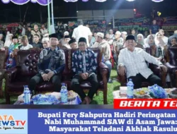 Bupati Fery Sahputra Hadiri Peringatan Maulid Nabi Muhammad SAW di Asam Jawa: Ajak Masyarakat Teladani Akhlak Rasulullah