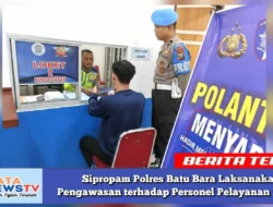 Sipropam Polres Batu Bara Laksanakan Pengawasan terhadap Personel Pelayanan Publik