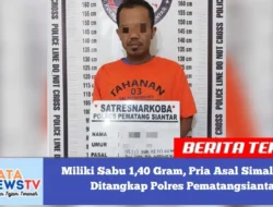 Miliki Sabu 1,40 Gram, Pria Asal Simalungun Ditangkap Polres Pematangsiantar