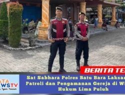 Sat Sabhara Polres Batu Bara Laksanakan Patroli dan Pengamanan Gereja di Wilayah Hukum Lima Puluh