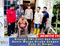Sinergi TNI-Polri dan Socfindo Bantu Warga Stroke dengan Kursi Roda di Sergai
