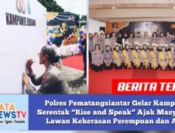 Polres Pematangsiantar Gelar Kampanye Serentak “Rise and Speak” Ajak Masyarakat Lawan Kekerasan Perempuan dan Anak