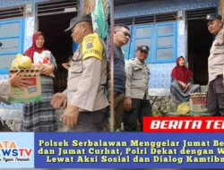 Polsek Serbalawan Gelar Jumat Berkah dan Jumat Curhat, Wujud Kedekatan Polri dengan Masyarakat,