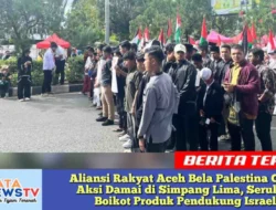 Aliansi Rakyat Aceh Bela Palestina Gelar Aksi Damai di Simpang Lima, Serukan Boikot Produk Pendukung Israel