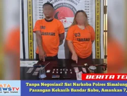 Tanpa Negosiasi! Sat Narkoba Polres Simalungun Bekuk Pasangan Kekasih Bandar Sabu, Amankan 7,93 Gram