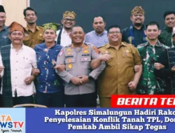 Kapolres Simalungun Hadiri Rakor Penyelesaian Konflik Tanah TPL, Dorong Pemkab Ambil Sikap Tegas