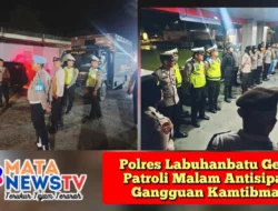 Polres Labuhanbatu Gelar Patroli Malam Antisipasi Gangguan Kamtibmas