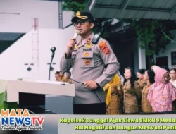 Kapolsek Sunggal Ajak Siswa SMKN 9 Medan Jauhi Hal Negatif dan Bangun Motivasi Positif