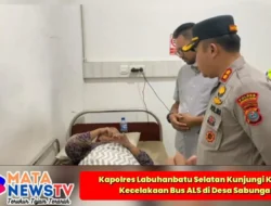 Kapolres Labuhanbatu Selatan Kunjungi Korban Kecelakaan Bus ALS di Desa Sabungan