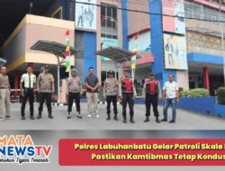 Polres Labuhanbatu Gelar Patroli Skala Besar, Pastikan Kamtibmas Tetap Kondusif