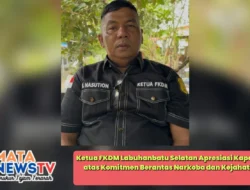 Ketua FKDM Labuhanbatu Selatan Apresiasi Kapolda Sumut atas Komitmen Berantas Narkoba dan Kejahatan Sosial
